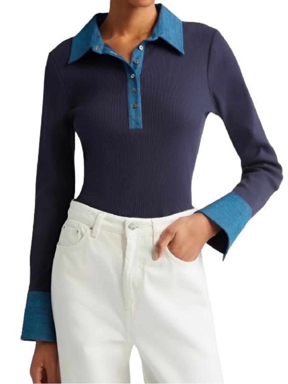 Truth Denim and Knit Top